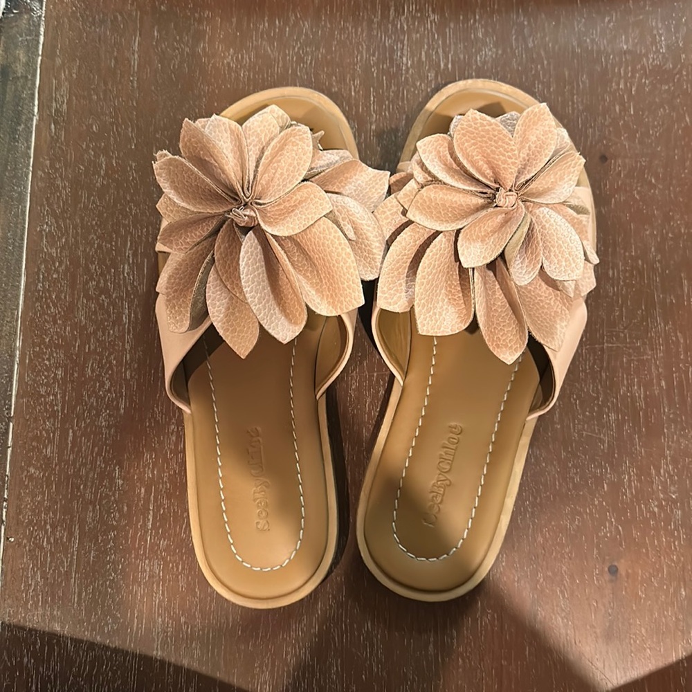 See by chloe sandals size 38 - Magnolia 3D Flower Flat